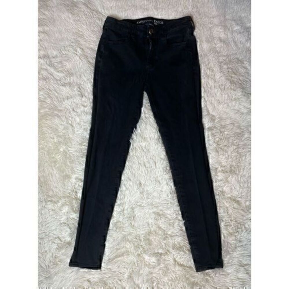 Black American Eagle 360 Super Stretch High-rise Jegging Size 4